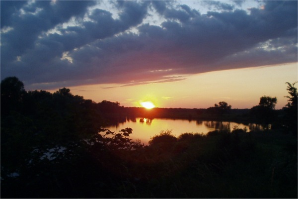 Letni wieczór nad Odrą