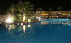 Pool by night in Egypt