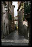 Pitigliano w deszczu