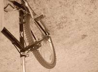 bike in sepia