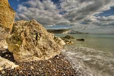 Cuckmere Haven - widok na Seven Sisters