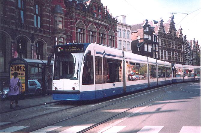 Tramwaj w Amsterdamie