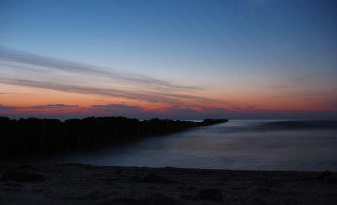 plaża nocą