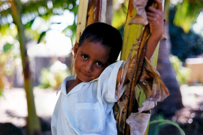 Chłopiec - Zachodnie Samoa, Wyspa Savaii