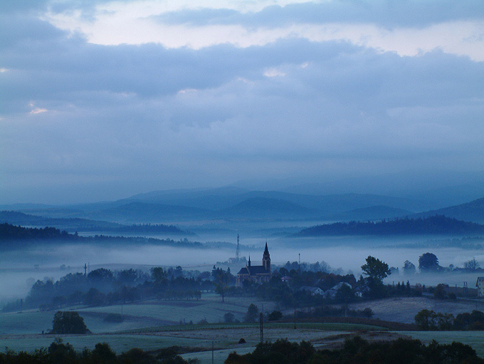 Lutowiska o świcie (Bieszczady)