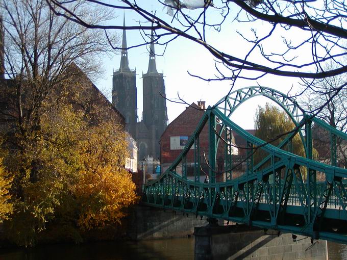 Wrocław, widok z Wyspy Piaskowej