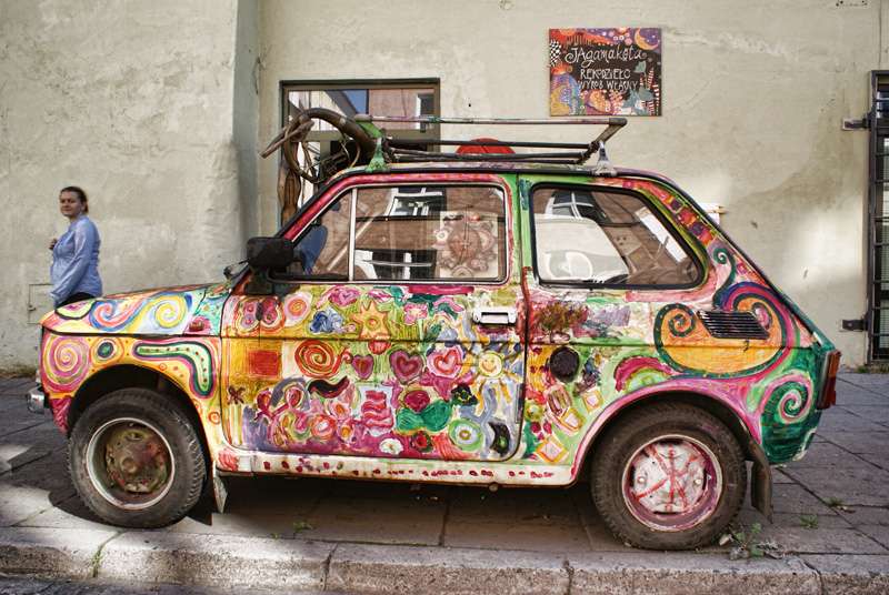 Flower Power Mały Fiat