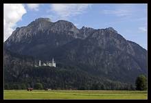 Neuschwanstein  widok z Romantische strasse.