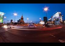 Warsaw by night