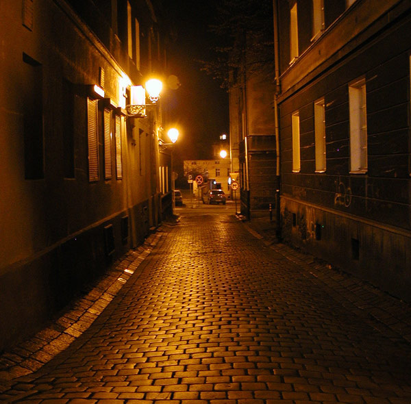 moje miasto nocą