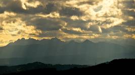 Tatry od strony Beskidów