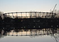 stadion Śląski w budowie