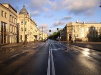 Krakowskie Przedmieście w Lublinie, 6:00 rano / Niedziela.