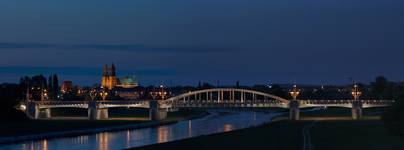 Poznań nocą - panorama