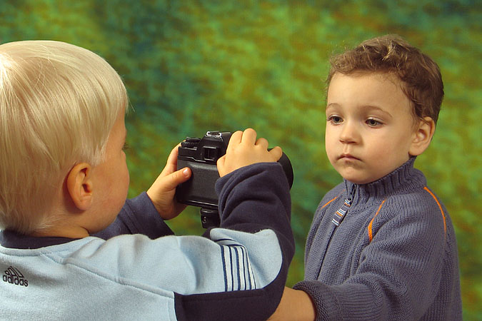 Michał i jego model :-)