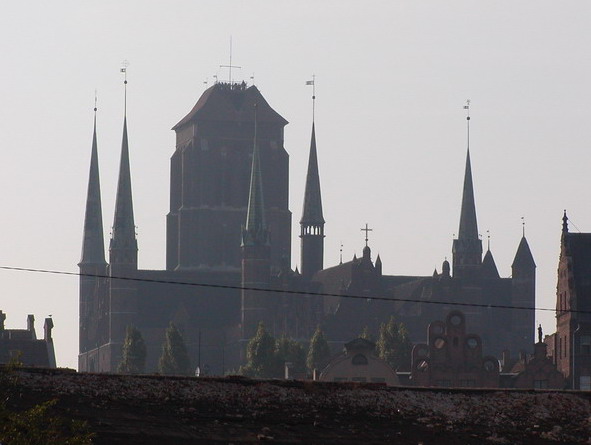 Gdańsk widok na Kościół Mariacki