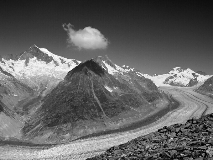 Lodowiec Grosse Aletsch/Fiesch/Szwajcaria