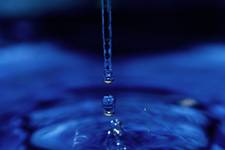 in blue