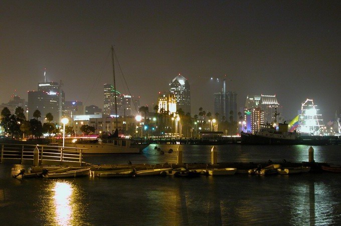 San Diego by night