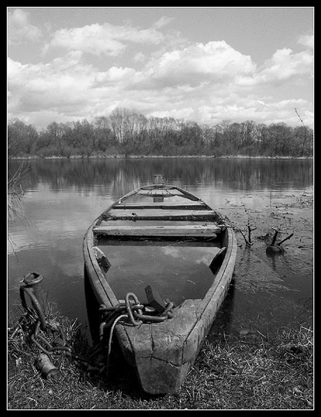 Łódka w Narwii - Narew w Łódce