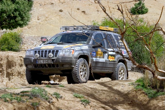 Jeep w górach Atlas w Maroku