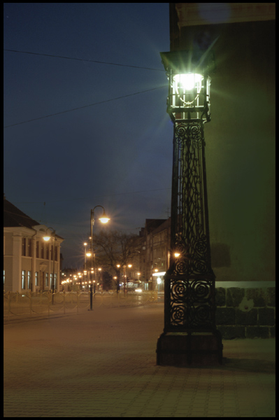 ... ostatnia lampa gazowa w mieście.