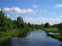 Krajobraz nad rzeką