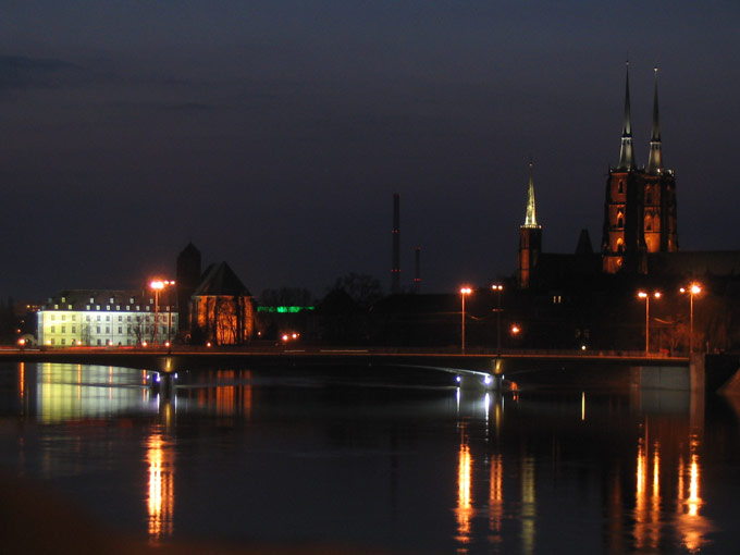 Wrocław nocą