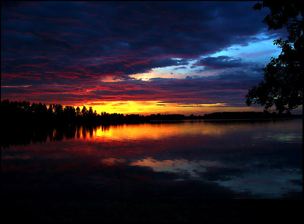 Lipcowy wieczór nad Serwami