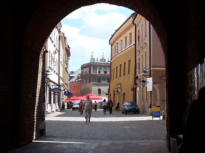 Widok na stare miasto w Lublinie