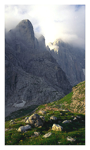 Poranek w Dolomitach