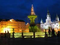 Ceske Budejovice Nocą