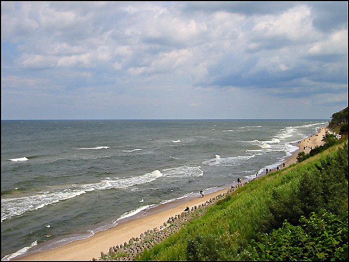 Chłodne lato nad bałtykiem.