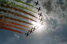 frecce tricolori in azione