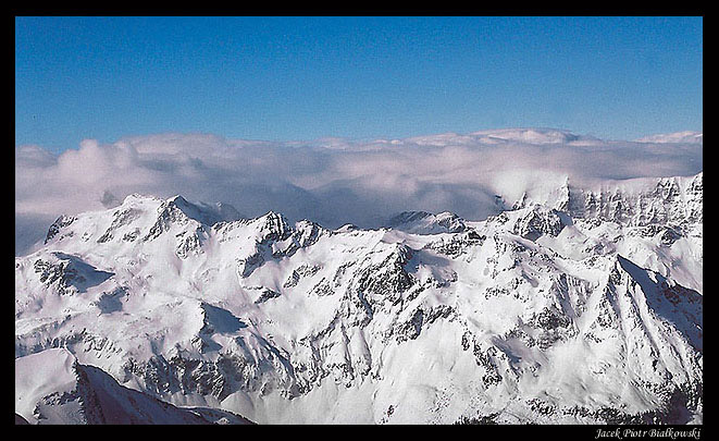 Kojący widok w upalny dzień...widok z lodowca Kitzsteinhorn