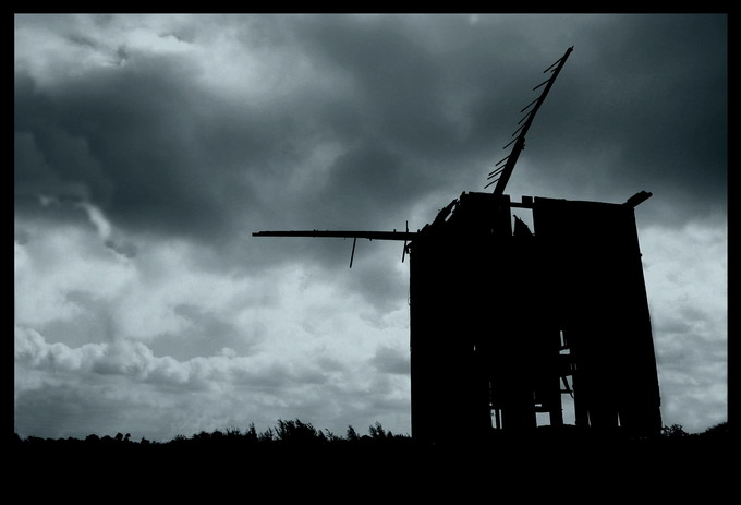 black windmill