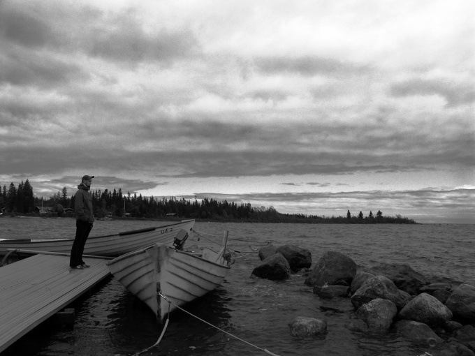 Young man & sea