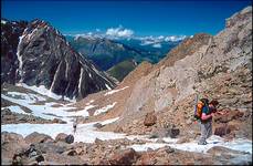 Podejście na Mont Blanc.