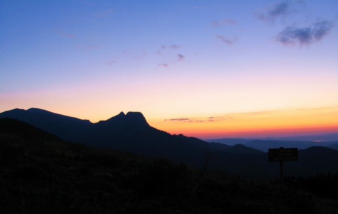 Giewont o Zachodzie