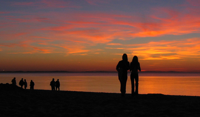 wieczór na plaży