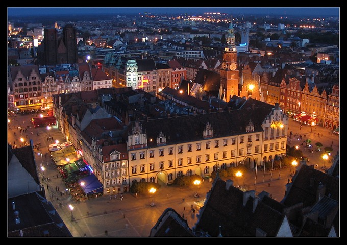 Wrocław nocą