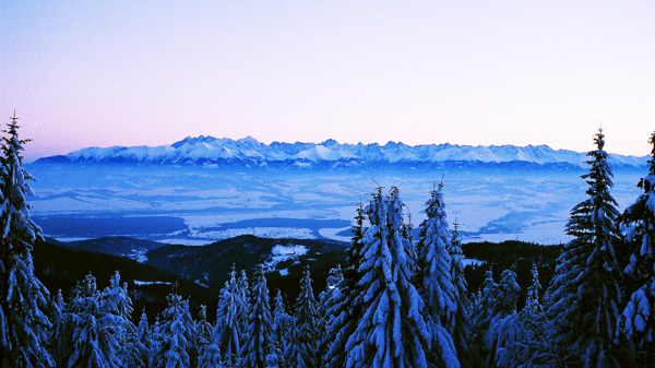 Tatry o zachodzie