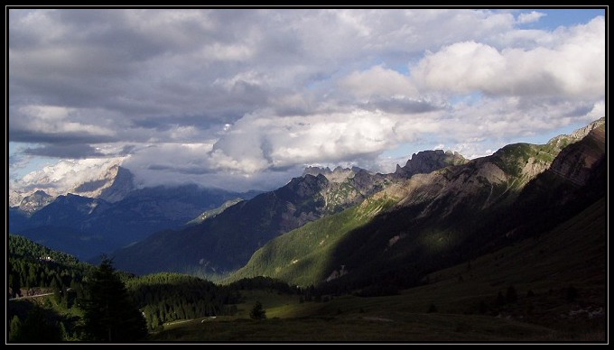 Pocztówka z Passo di Valles