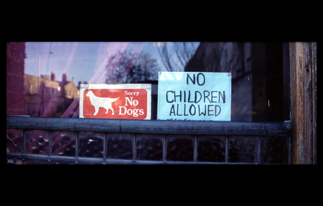 no dogs no kids