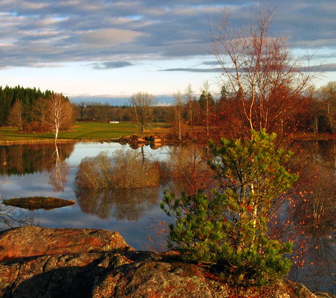 Widok na jeziorko