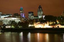 The lights of the Thames