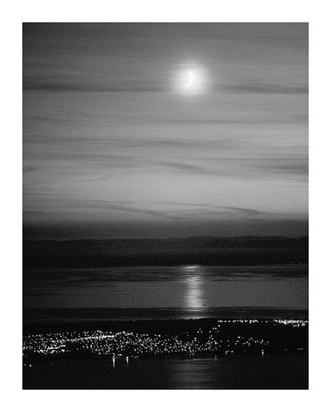 Moonrise Over Puget Sound