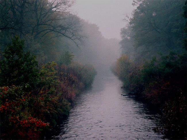 jesień nad rzeką