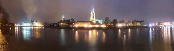 Wrocław nocą