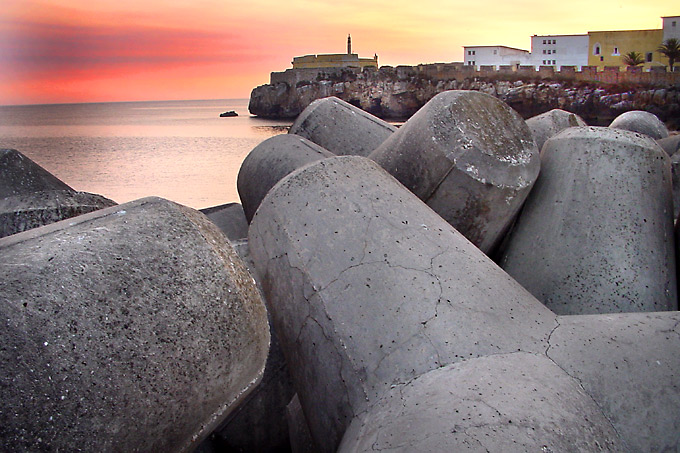 Zachód słońca w Peniche, Portugalia